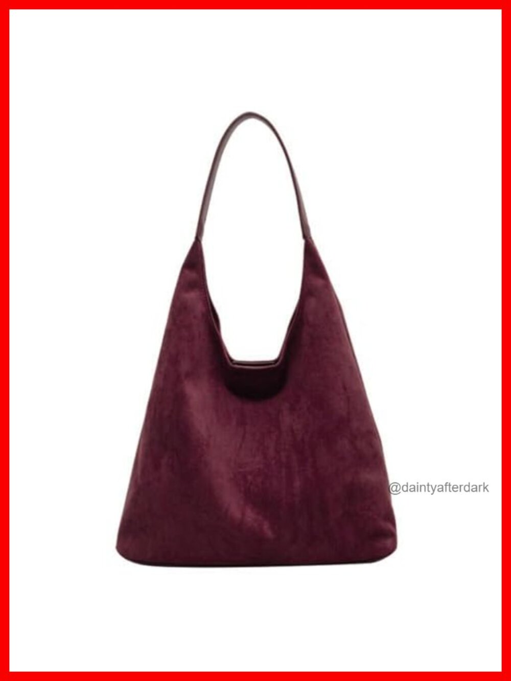 Faux Suede Hobo Tote Bag for Women Slouchy Shoulder Bag Office Work Purse